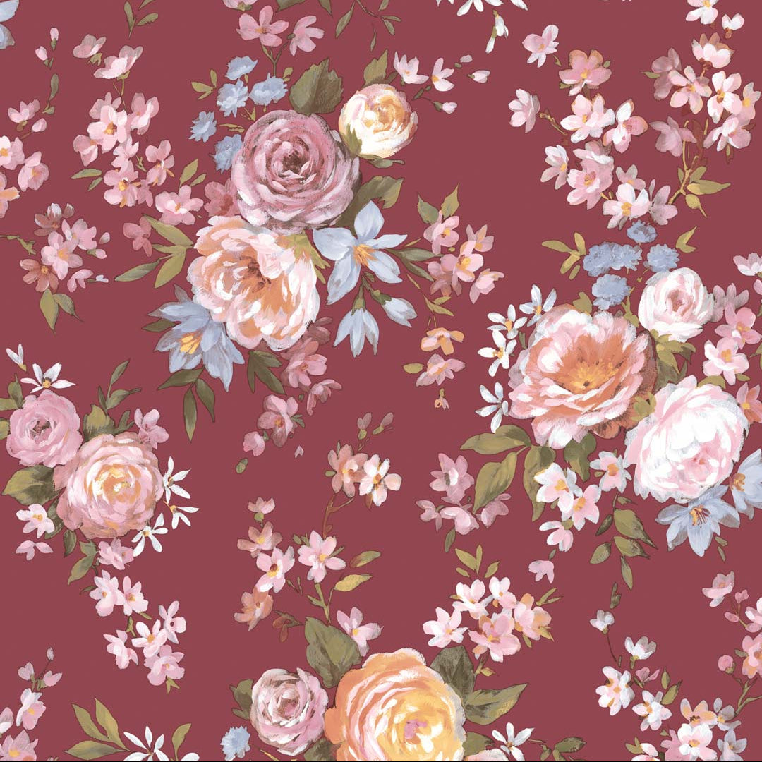 Carta da parati "Peonie rosse" a metraggio o rotolo