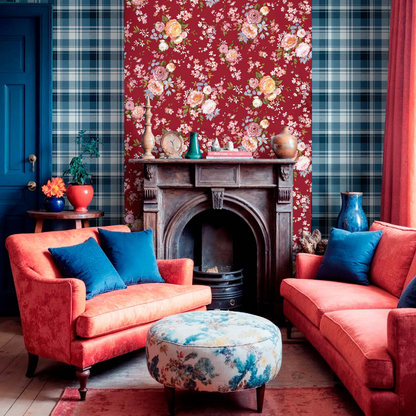 Carta da parati "Peonie rosse" a metraggio o rotolo
