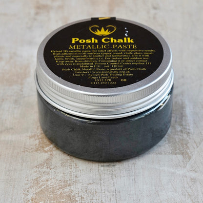 Pasta metallizzata Posh Chalk "Black Carbon" 110ml WoodUbend