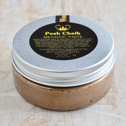 Pasta metallizzata Posh Chalk "Deep Gold" 110ml WoodUbend