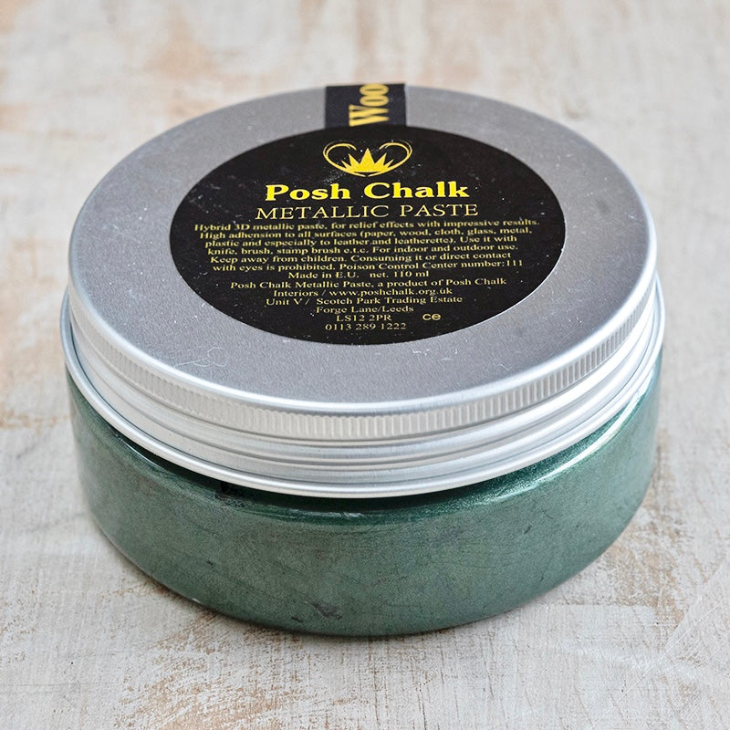 Pasta metallizzata Posh Chalk "Green Dark" 110ml WoodUbend