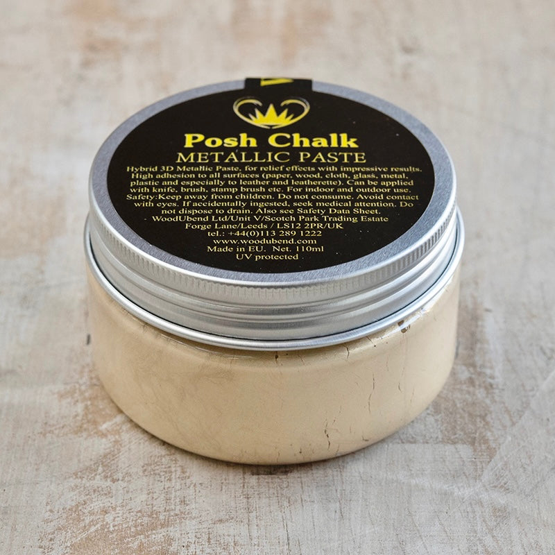 Pasta metallizzata Posh Chalk "Light Gold" 110ml WoodUbend