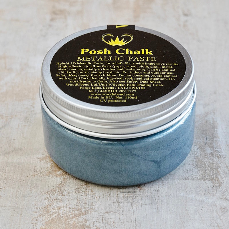 Pasta metallizzata Posh Chalk "Blue Prussian" 110ml WoodUbend