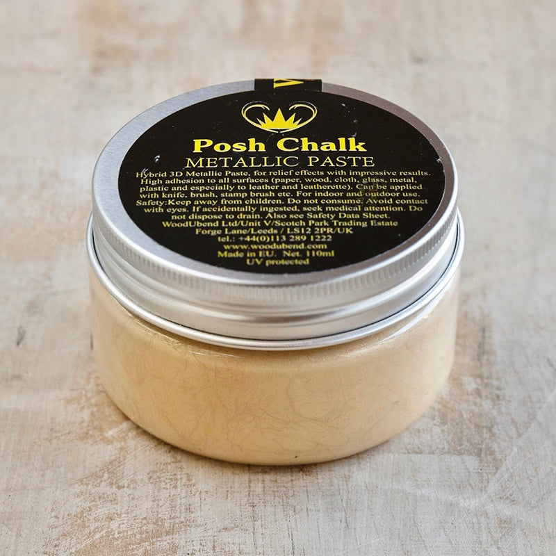 Pasta metallizzata Posh Chalk "Pearl gold" 110ml WoodUbend