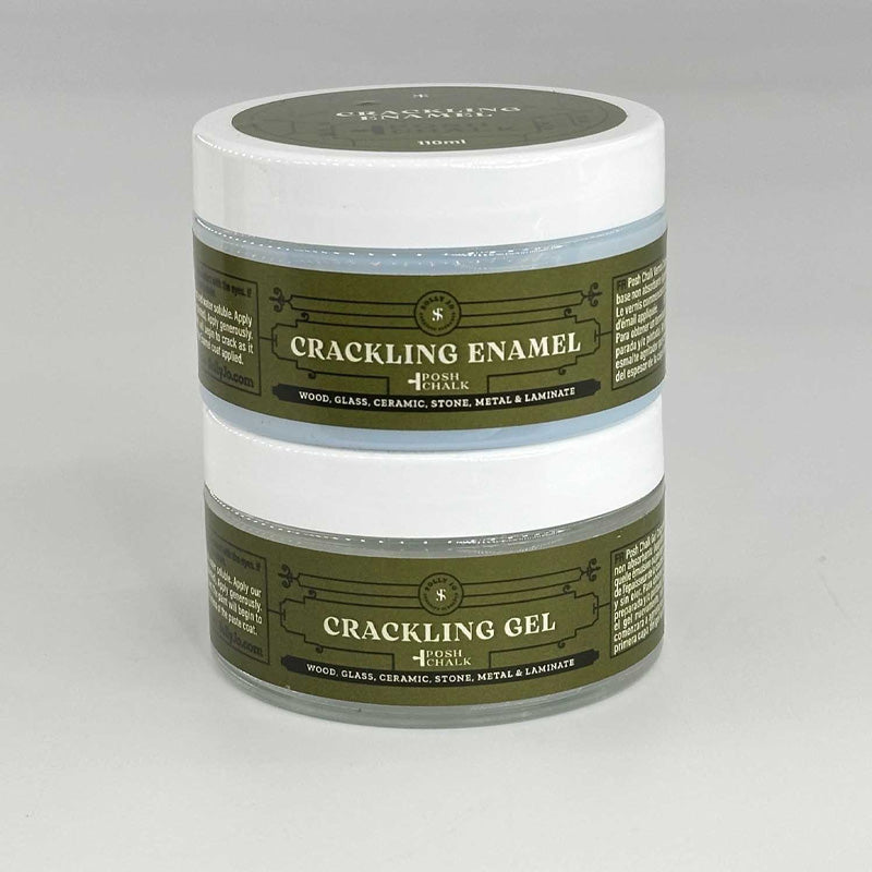 Set Finitura Lucida Crackle "Crackling Enamel" + "Crackling Gel" - 110 ml - WoodUbend