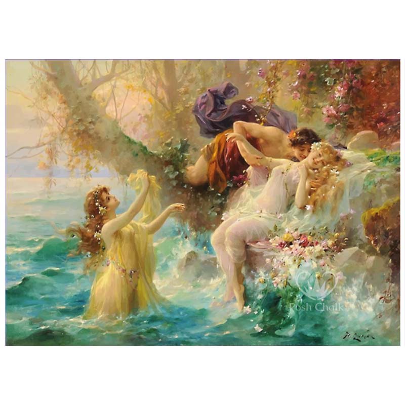 Carta da Découpage "Posh Fairies" in Carta di Riso Posh chalk 28,50x40cm