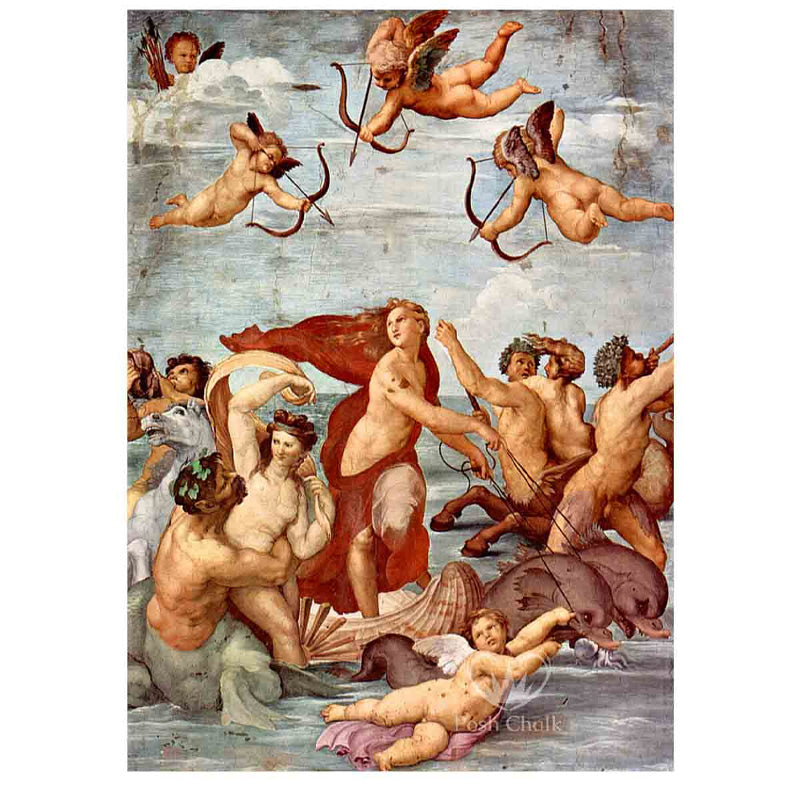 Carta da Découpage "The Red Cloak" in Carta di Riso Posh chalk 58x81cm