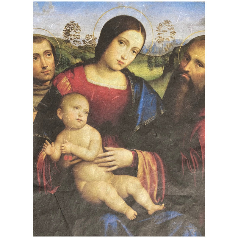 Carta da Découpage "Madonna &amp; Child 2" in Carta di Riso Posh chalk 58x81cm