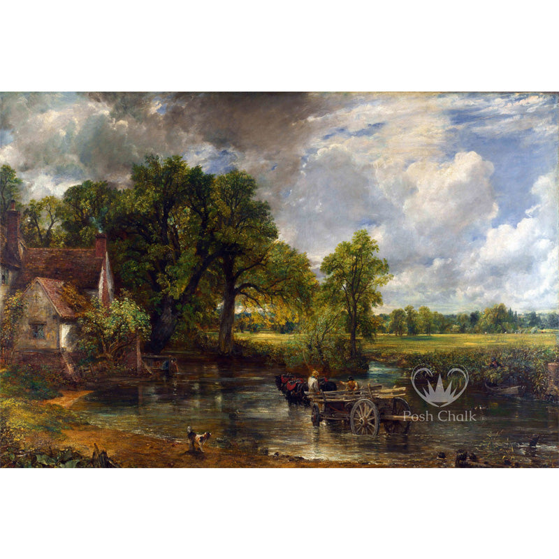 Carta da Découpage "Cottage Cart" in Carta di Riso Posh chalk 58x81 cm