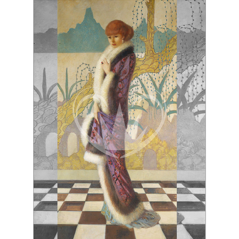 Carta da Découpage "Posh in Purple" in Carta di Riso Posh chalk 30x42cm