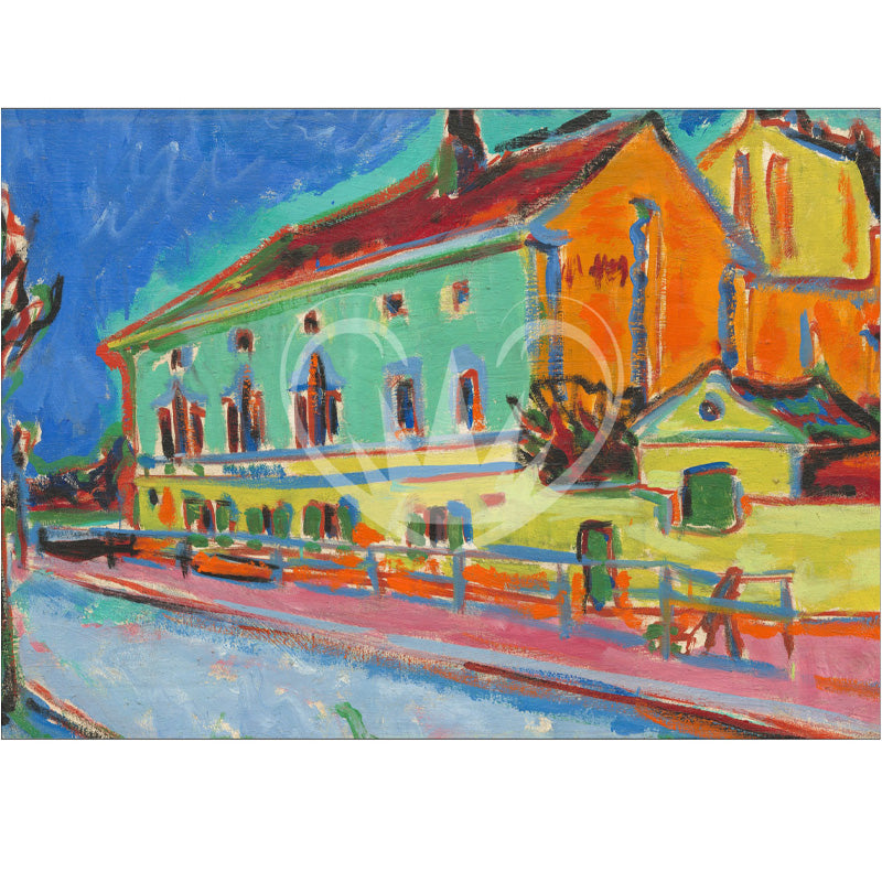 Carta da Découpage "Street at Sunset" in Carta di Riso Posh chalk 30x42cm