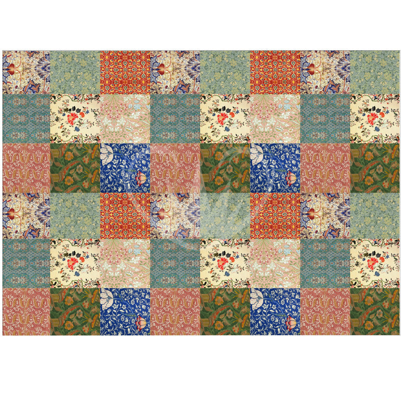 Carta da Découpage "Patchwork" in Carta di Riso Posh chalk 60x84cm