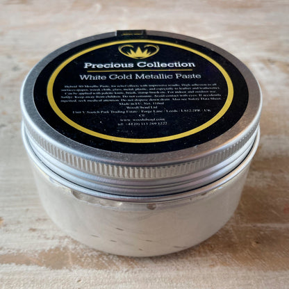 Pasta metallizzata Precious Collection Posh Chalk "White Gold" 110ml WoodUbend