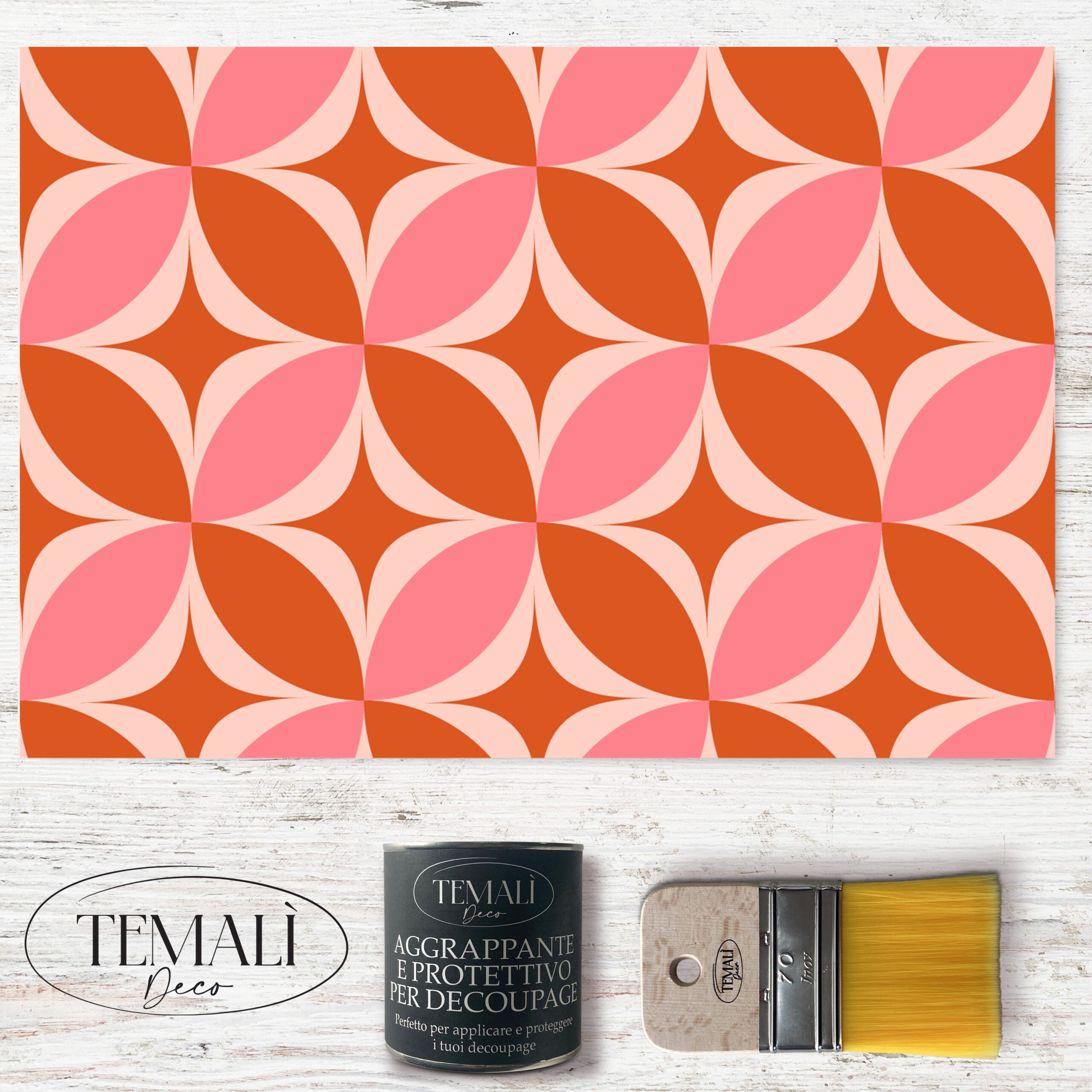 Découpage Tappezzeria – Petali psichedelici