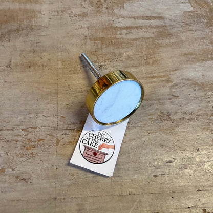 Pomello “Marmo bianco"