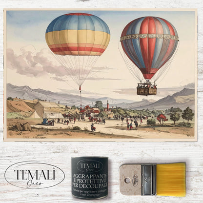 Dècoupage Pop Vintage – Mongolfiere 4