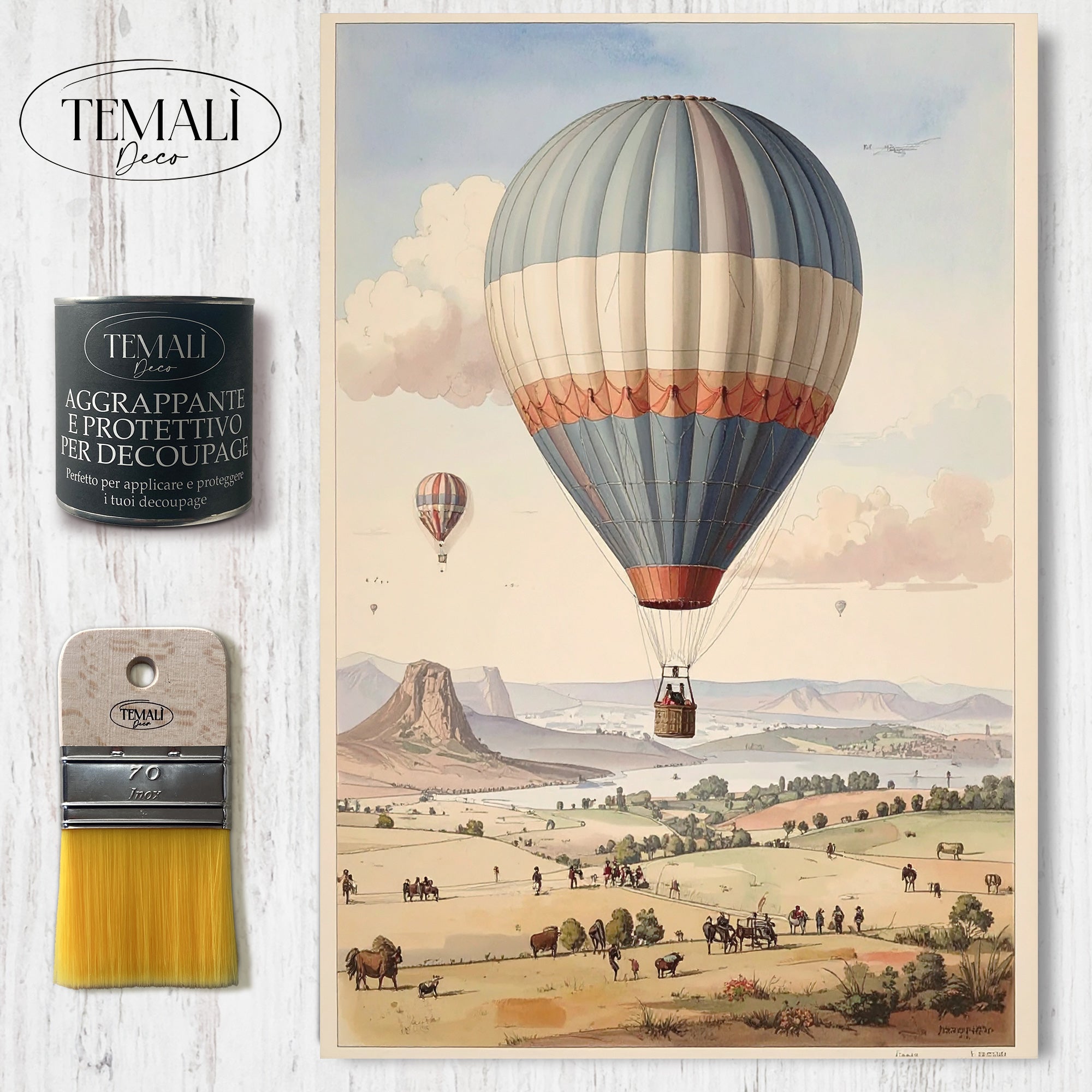 Dècoupage Pop Vintage – Mongolfiere 5