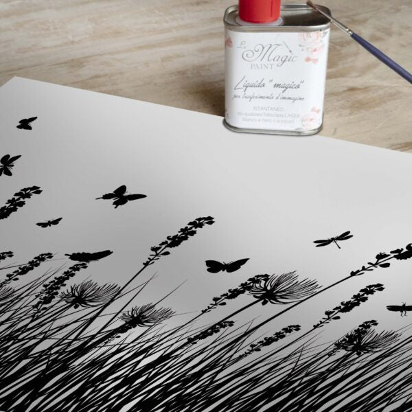 Stampa Trasferibile “COUNTRY, PRATO INCANTATO” 28×40 cm