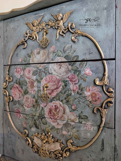 Redesign Decor Transfers – "Blush Blossoms" 21,5x28 cm 3 fogli