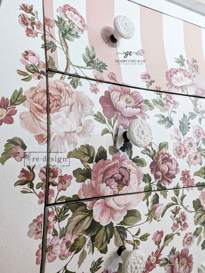 Redesign Decor Transfers Kacha – Blushing Blooms Symphony ” 4 fogli 90x70 cm