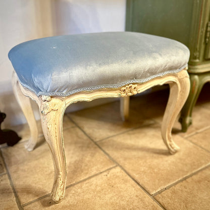 Pouf Azzurro Barocchetto - I Restyling di Elisa