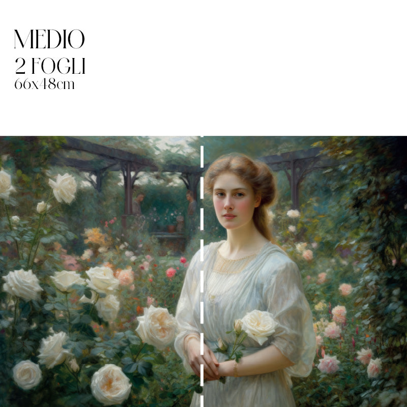 Dècoupage Vintage Quadro - Principessa Sibilla