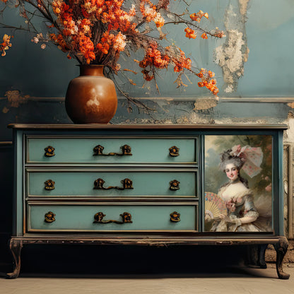 Dècoupage Vintage Quadro - Duchessa Ginevra