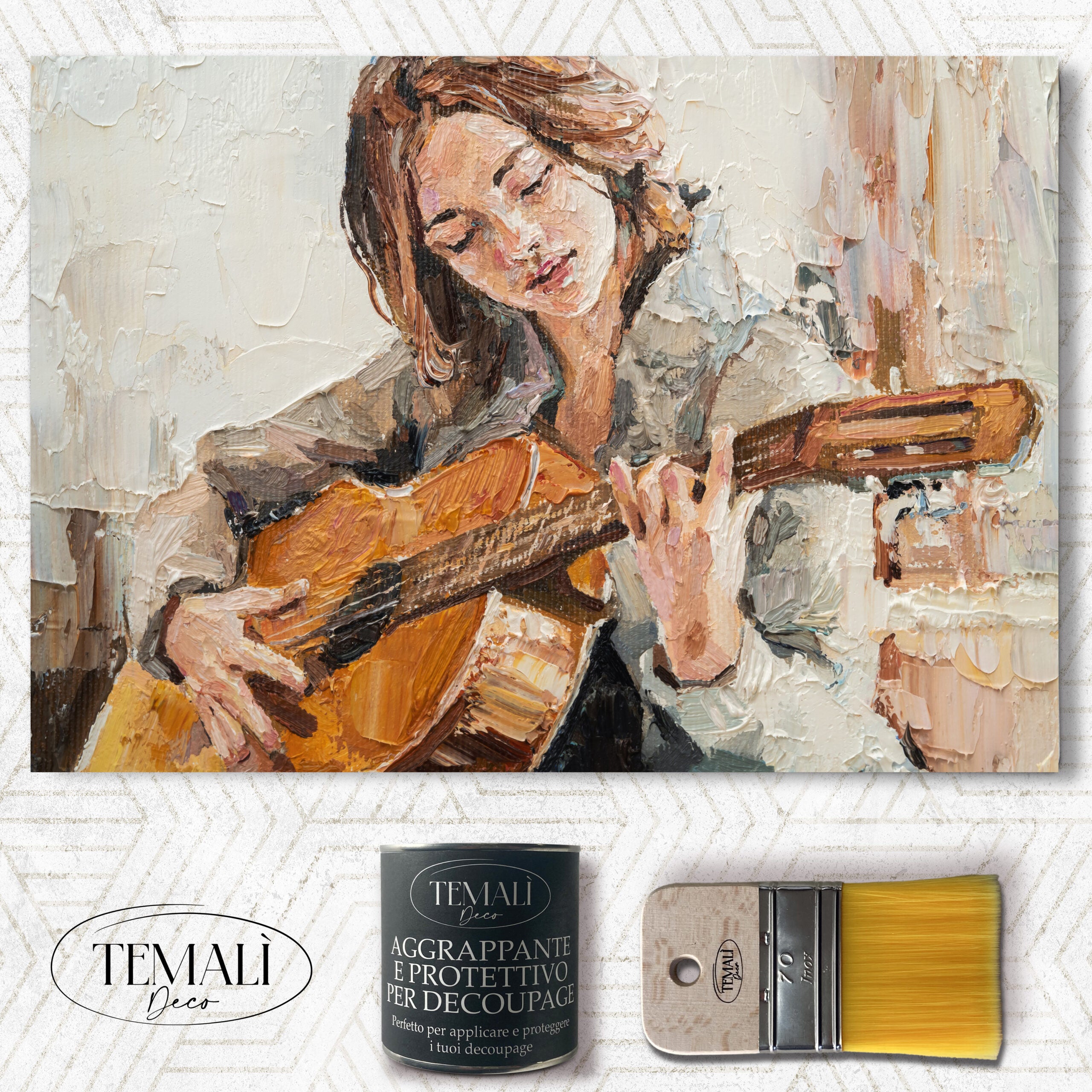 Dècoupage Vintage Quadro - Musica