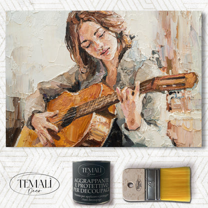 Dècoupage Vintage Quadro - Musica