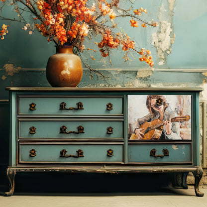 Dècoupage Vintage Quadro - Musica