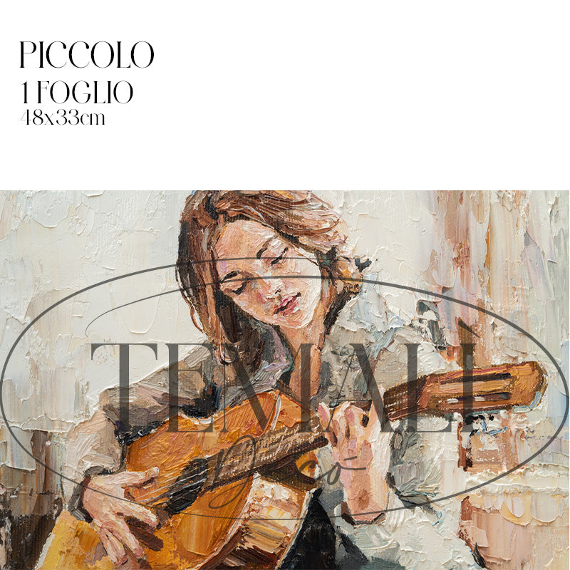 Dècoupage Vintage Quadro - Musica