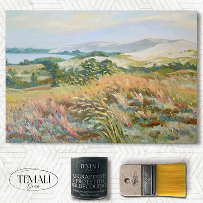 Dècoupage Vintage Quadro - Vento Di Campagna