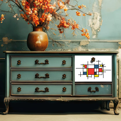 Dècoupage Vintage Quadro - Colourful Cubes