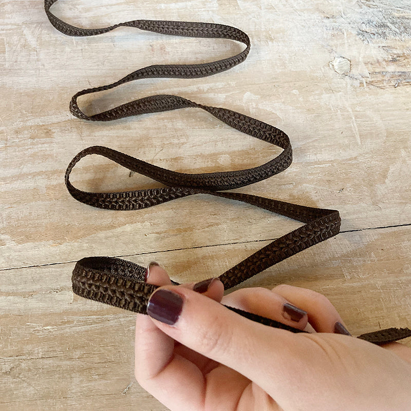 Bordo "Raffinato Marrone" Passamaneria Italiana - 1,2 cm