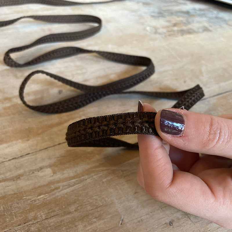 Bordo "Raffinato Marrone" Passamaneria Italiana - 1,2 cm