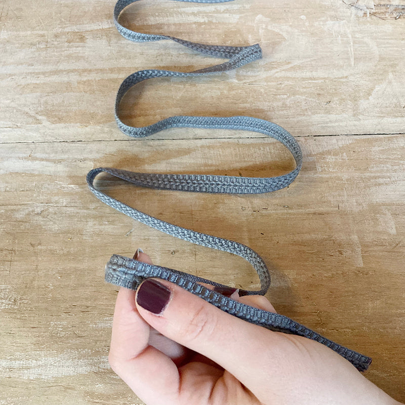 Bordo "Raffinato Antracite" Passamaneria Italiana - 1,2 cm