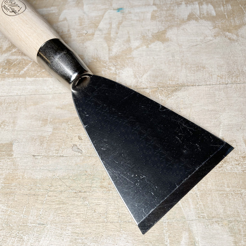 Spatola/Raschietto "Geppetto" in acciaio con manico