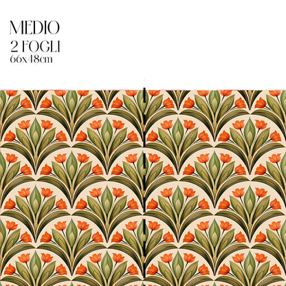 Découpage Tappezzeria – Raggio di tulipani