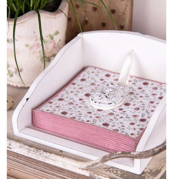 Tovaglioli in carta "Rose" - pacco da 20