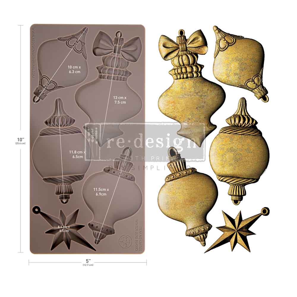 Redesign Decor Moulds "Winter Luxe Blanks" 12,7 x 25,4 cm