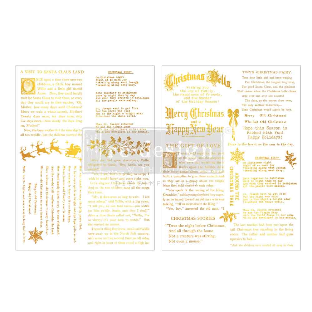 Redesign Decorative Transfers – "Garden Whimsy" 21.5x28 cm 3 sheets
