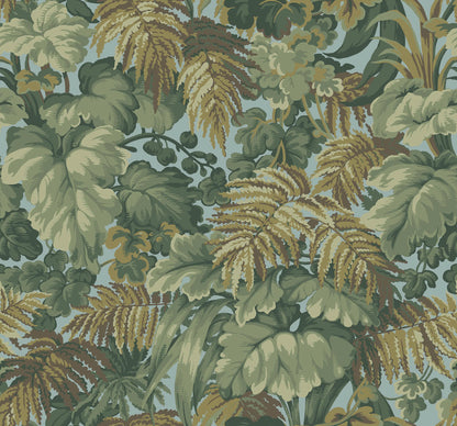 Carta da Parati "MARTYN LAWRENCE BULLARD" Royal Fernery verde e marrone | COLE & SON