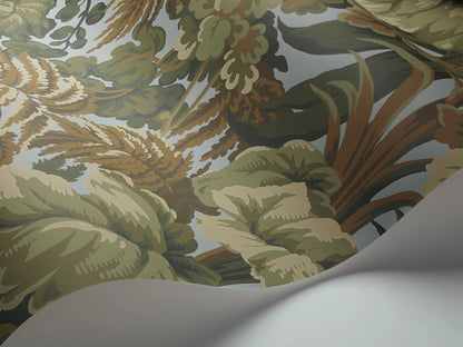 Carta da Parati "MARTYN LAWRENCE BULLARD" Royal Fernery verde e marrone | COLE & SON