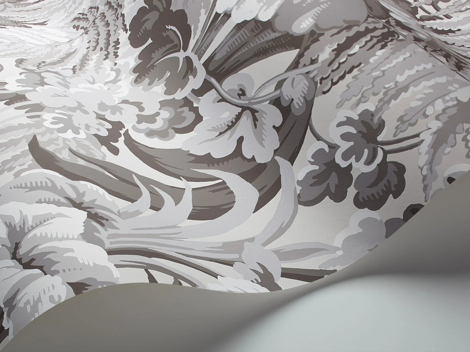 Carta da Parati "MARTYN LAWRENCE BULLARD" Royal Fernery grigio | COLE & SON