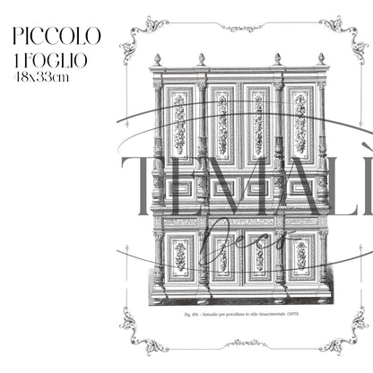 Découpage Serigrafia - Armadio per Porcellane