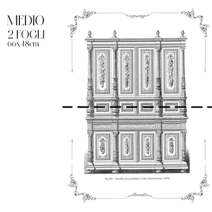 Découpage Serigrafia - Armadio per Porcellane