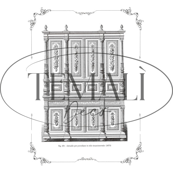 Découpage Serigrafia - Armadio per Porcellane