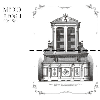 Découpage Serigrafia - Credenza in stile '800