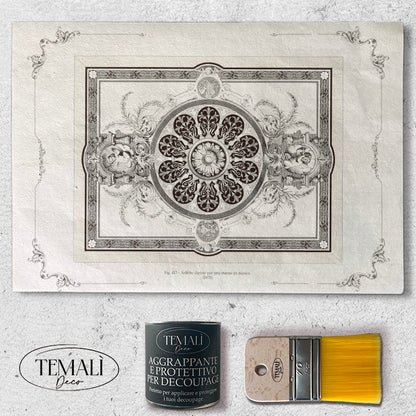 Decoupagé Serigrafia - Soffitto Stanza della Musica