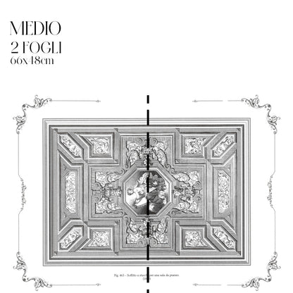 Decoupagé Serigrafia - Stucchi in Sala da Pranzo